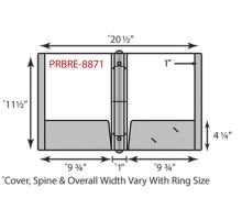 Paper 3 Ring Binder w/2 Pockets & Reinforced Edge