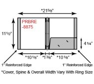 Paper Binder - 3 Ring w/ One Pocket & Reinforced Edge