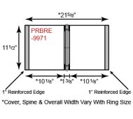 Paper Binder - 3 Ring w/ Reinforced Edge & No Pockets