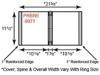 Paper 3 Ring Binder w/No Pocketc & Reinforced Edge 