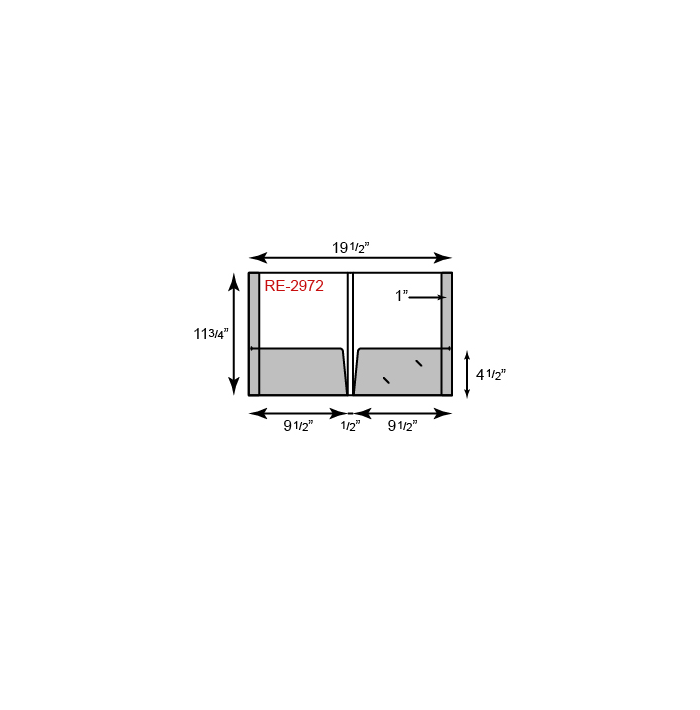 9 1/2 x 11 3/4 Presentation Folder w/Reinforced Edges & 1/2 Spine 