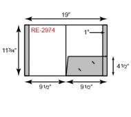 9" x 12" Presentation Folders - Standard One Pocket (Right) w/ Reinforced Edges
