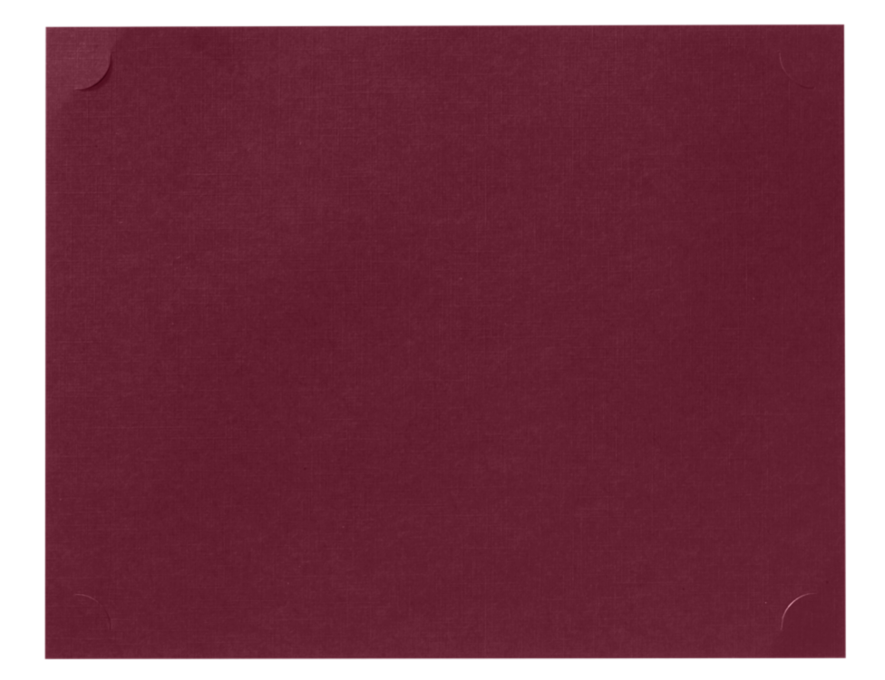 9 1/2 x 12 Single Certificate Holder Burgundy Linen