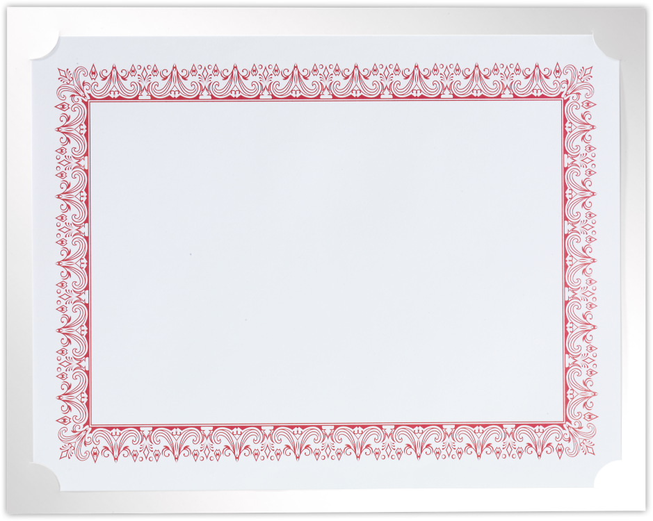 9 1/2 x 12 Single Certificate Holder Bright White Gloss