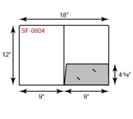 9 x 12 Presentation Folders - Standard One Pocket (Right) w/ Rounded Corner