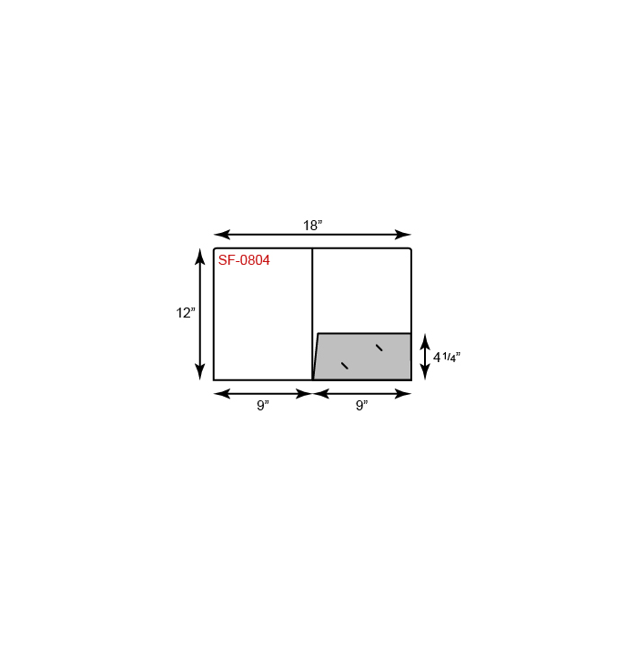 9 x 12 Presentation Folder w/Standard One Pocket (Right) & Rounded Corner 