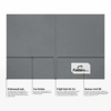 9 x 12 Presentation Folder Sterling Gray Linen