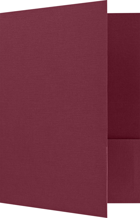 9 x 12 Presentation Folder Burgundy Linen