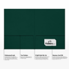 9 x 12 Presentation Folder Green Linen