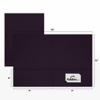 9 x 12 Presentation Folder Dark Purple Linen