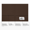 9 x 12 Presentation Folder Dark Espresso Brown