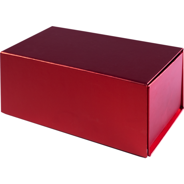 Small Magnet Gift Box Red Metallic