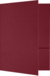 6 x 9 Small Presentation Folders Burgundy Linen