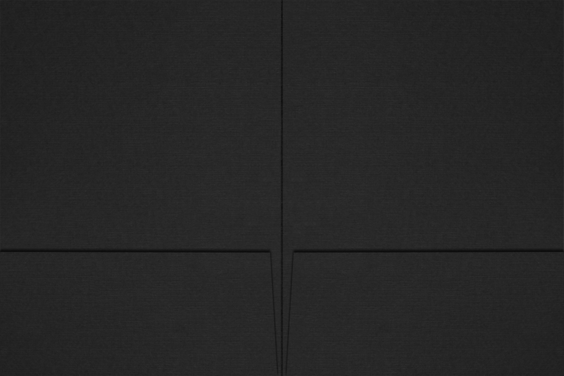 6 x 9 Small Presentation Folders Black Linen