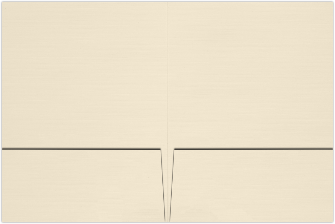6 x 9 Small Presentation Folders Natural Linen