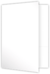 6 x 9 Small Presentation Folders Bright White Gloss
