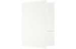 6 x 9 Small Presentation Folders White Linen