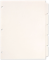 Write 'n Erase Tab Divider (5 Tab) White