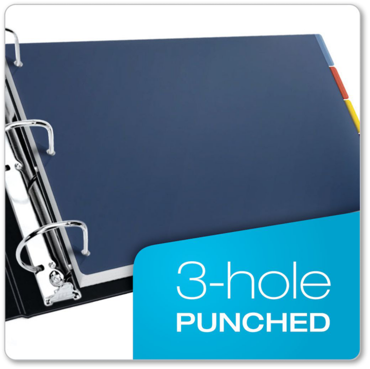 11 x 17 Poly Divider w/Adhesive Tabs (5 Tabs) Assorted