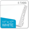 11 x 17 Write 'n Erase Dividers (5 Tab) White