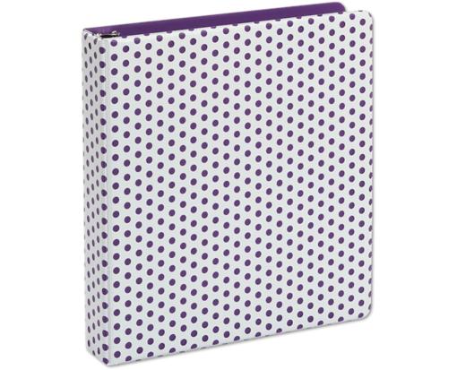 1 1/2" Oxford Punch Pop Round Ring Binder (350 Sheet Capacity) Purple