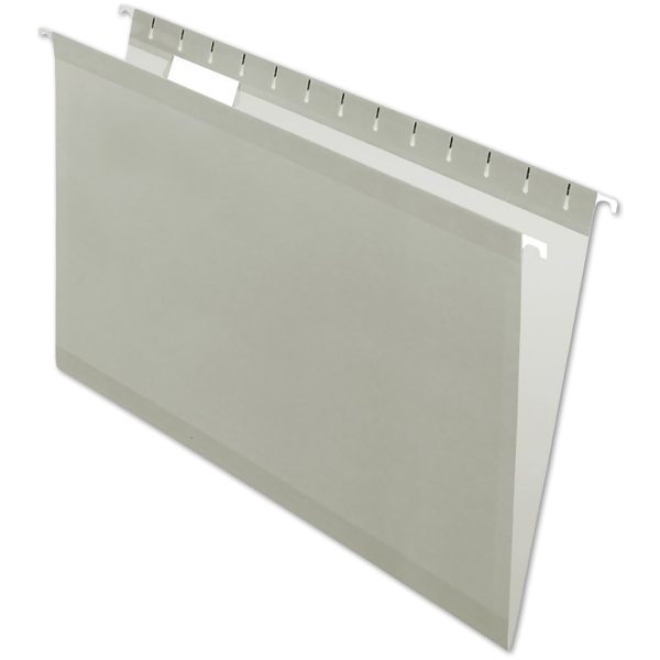 Legal Size Pendaflex Reinforced (1/5 Cut) Hanging Folder (Pack of 25) Gray