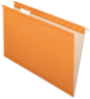 Legal Size Pendaflex Reinforced (1/5 Cut) Hanging Folder (Pack of 25) Orange
