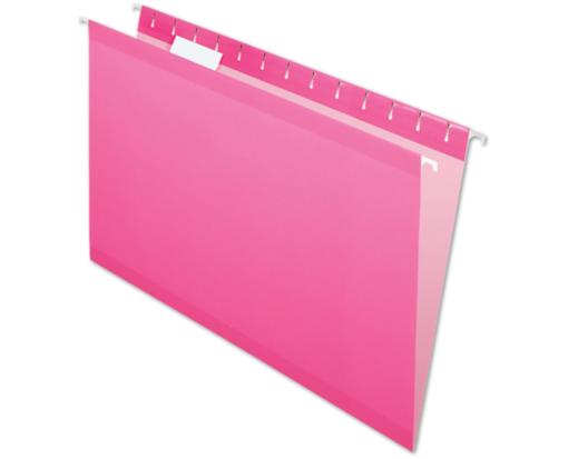Legal Size Pendaflex Reinforced (1/5 Cut) Hanging Folder (Pack of 25) Pink