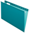 Legal Size Pendaflex Reinforced (1/5 Cut) Hanging Folder (Pack of 25) Teal