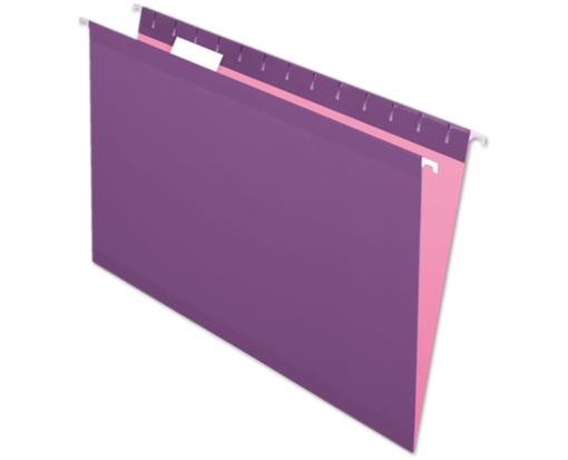 Legal Size Pendaflex Reinforced (1/5 Cut) Hanging Folder (Pack of 25) Violet