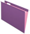 Legal Size Pendaflex Reinforced (1/5 Cut) Hanging Folder (Pack of 25) Violet
