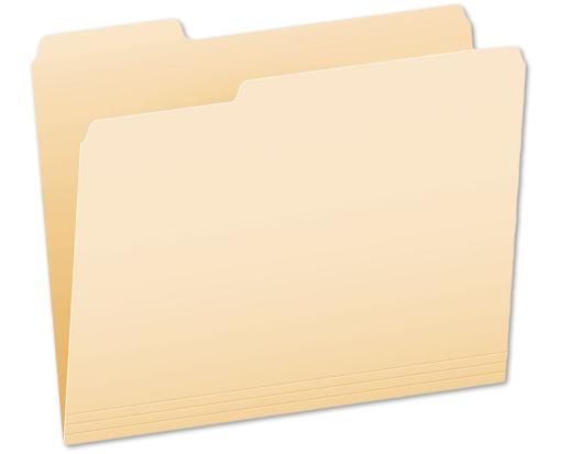Letter Size File Folder (1/3 Cut Tab) Manila