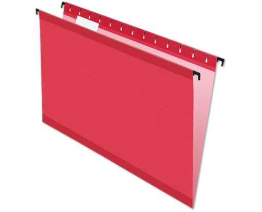 Legal Size Pendaflex SureHook Reinforced (1/5 Cut) Hanging Folder (Pack of 20) Red