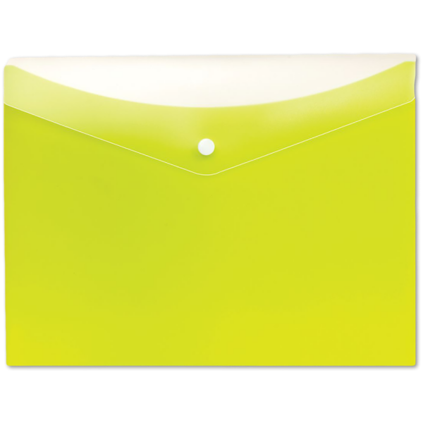 Letter Size Poly Snap Envelope Limeade
