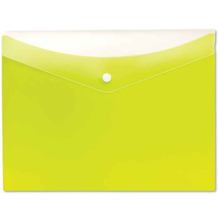 Letter Size Poly Snap Envelope Limeade