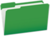 Pendaflex Letter Size (1/3 Cut) File Folder w/Interior Grid (Pack of 100) Bright Green