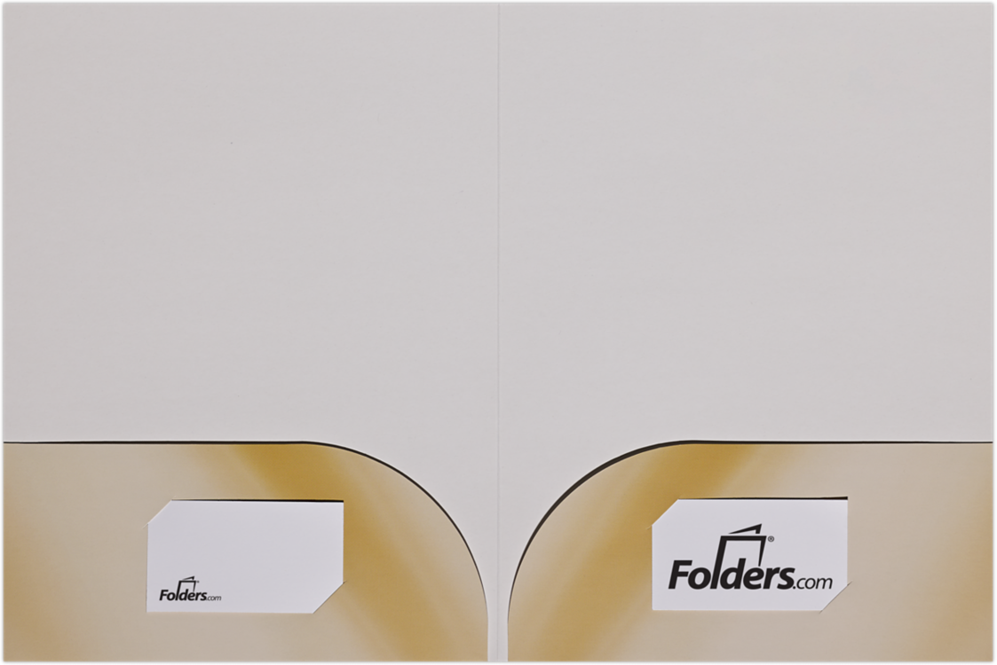 9 x 12 Presentation Folder w/Curved Pockets 