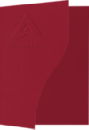 9 x 12 Presentation Folder w/Serpentine Cut & 1 Vertical Pocket (Right) 