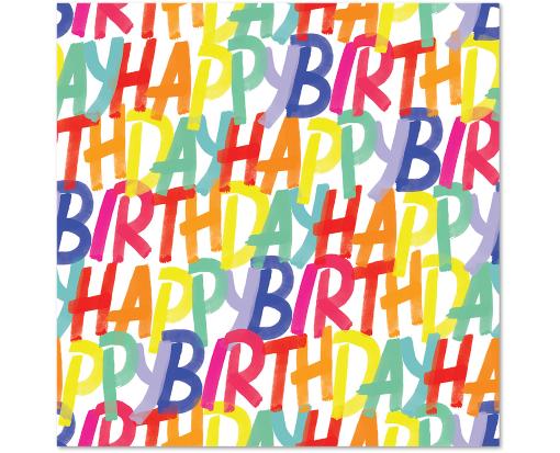 Large Wrapping Paper Roll (5 x 30) Rainbow Birthday