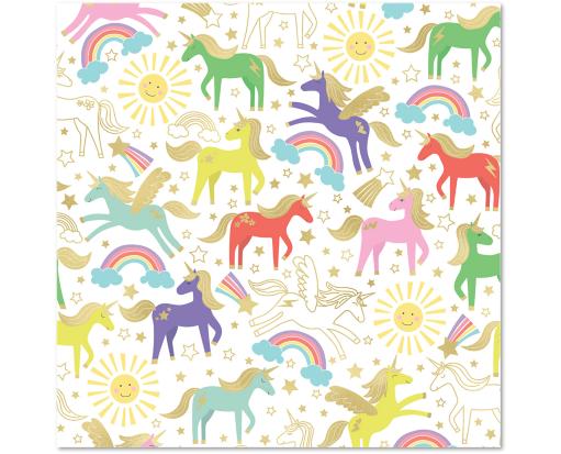 Large Wrapping Paper Roll (5 x 30) Unicorn