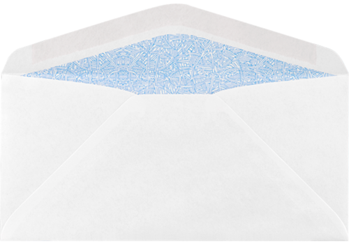 Lux Moistenable Glue Security Tinted #6 3/4 Business Envelope 3 5