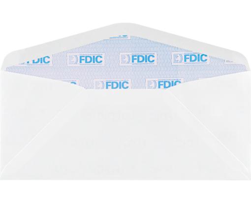 #10 Regular Envelope (4 1/8 x 9 1/2) 24lb. White w/ FDIC Security Tint