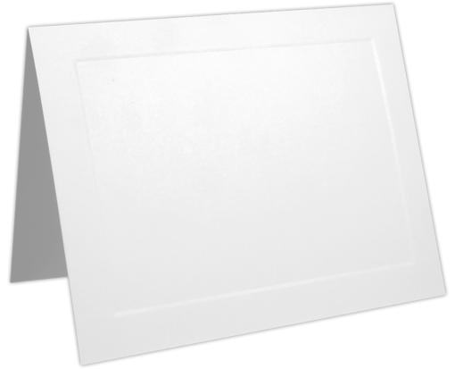 A2 Embossed Folded Card (4 1/4 x 5 1/2) Bright White Embossed Card