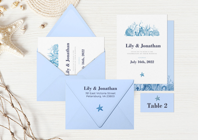 Blue Wedding Envelopes | Envelopes.com