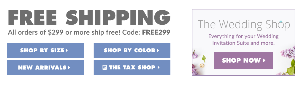 Envelopes.com Free Shipping/Wedding Shop Banner
