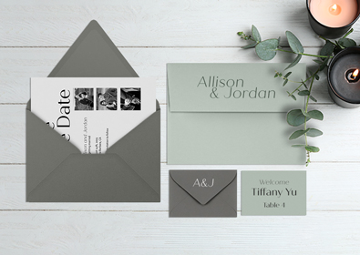 Gray Wedding Envelopes | Envelopes.com